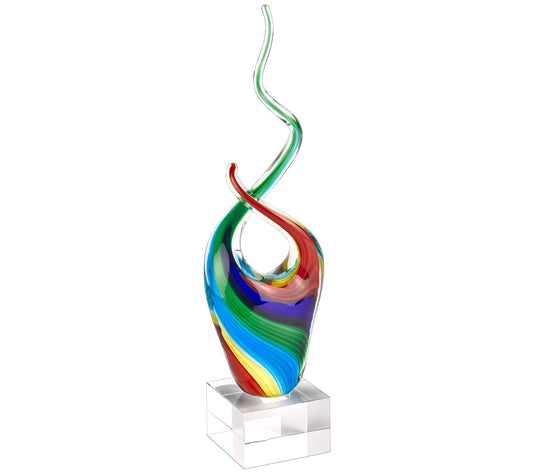 Badash Crystal Rainbow Murano Style Centerpiece