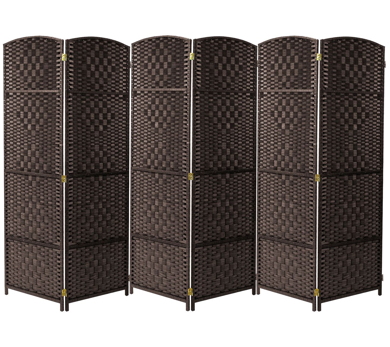 Sorbus Extra Wide - Diamond Weave Room Divider6 Panels