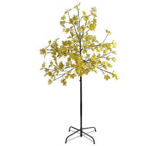 Northlight 5' Pre-Lit LED Harvest Maple Leaf Tree White Lights