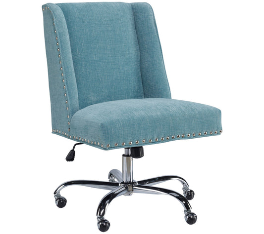 Linon Home Walker Comfortable Office Chair W/ S turdy Base