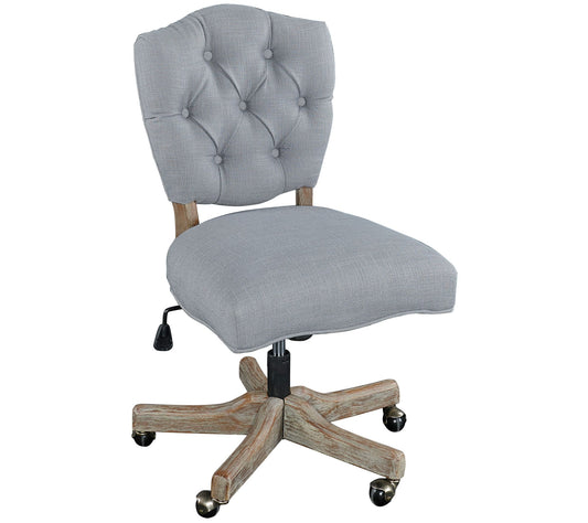 Linon Home Leslie Comfrotable Vintage Style Home Office Chair