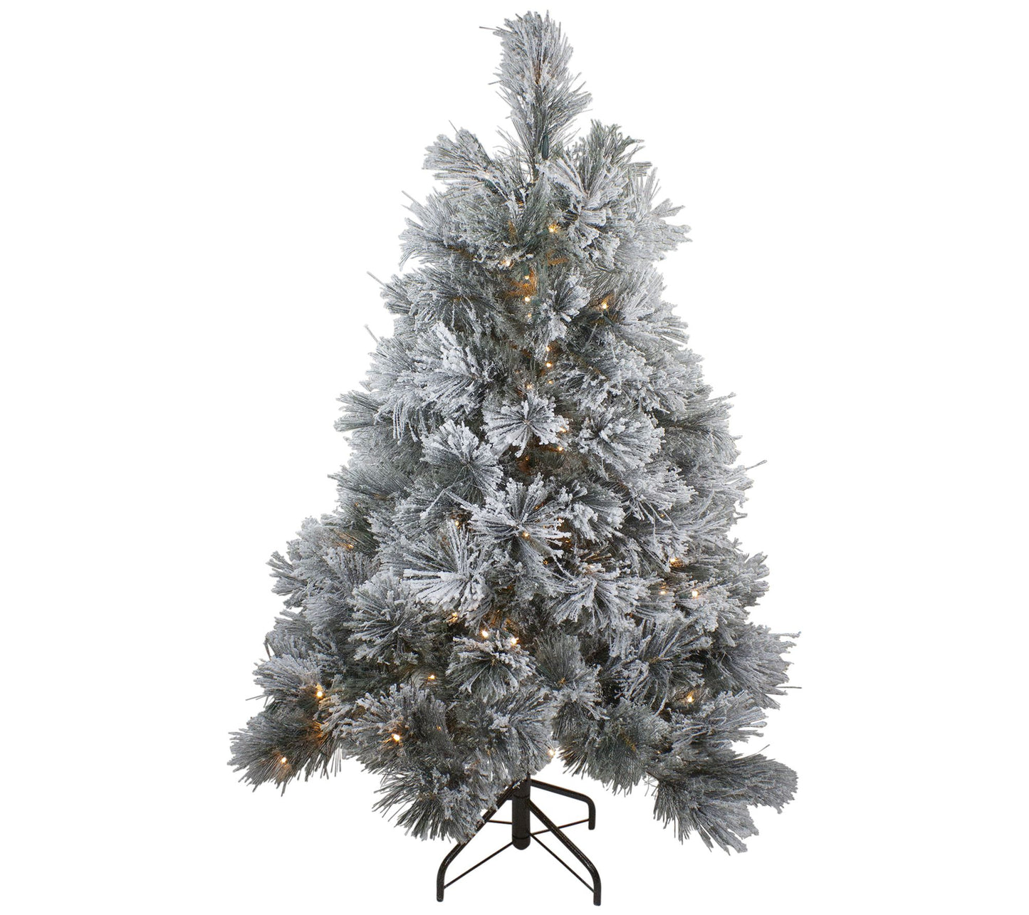 Northlight 4.5' LED Black Spruce Faux Tree - Clear Lights