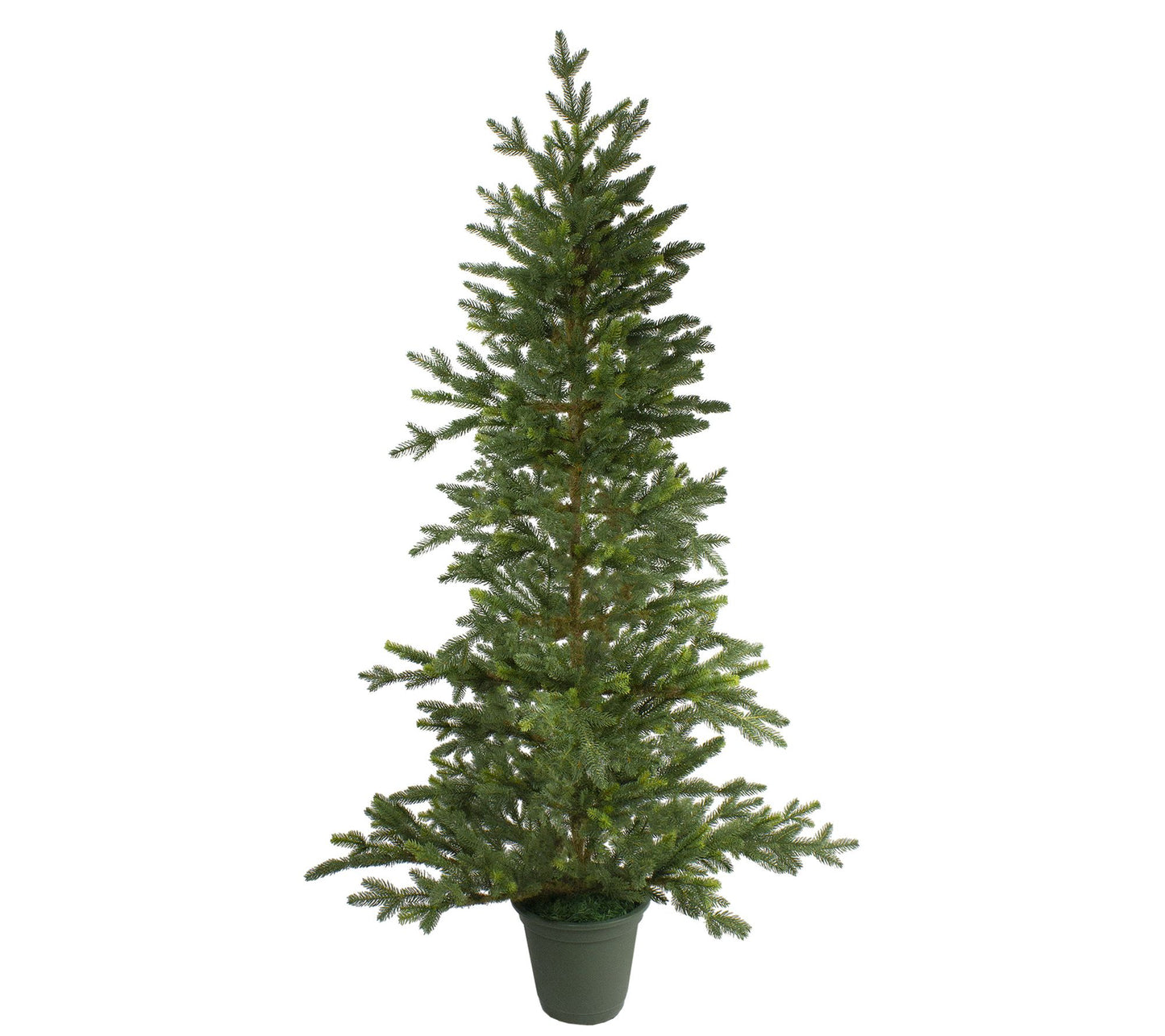 Northlight 6' Potted Noble Pine Slim Faux Christmas Tree