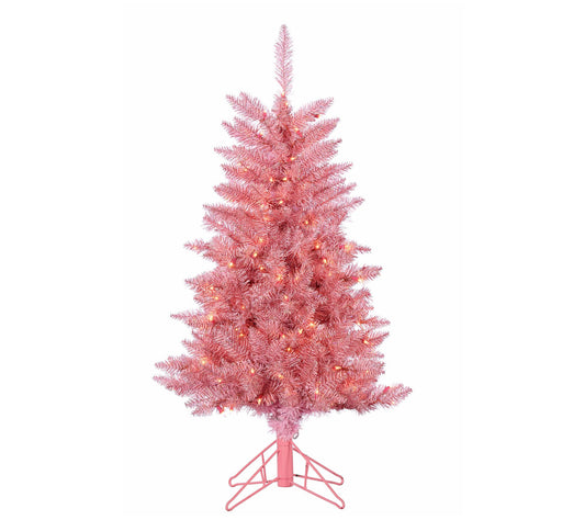 4Ft Pink Tuscany Tinsel Tree by Gerson Co.