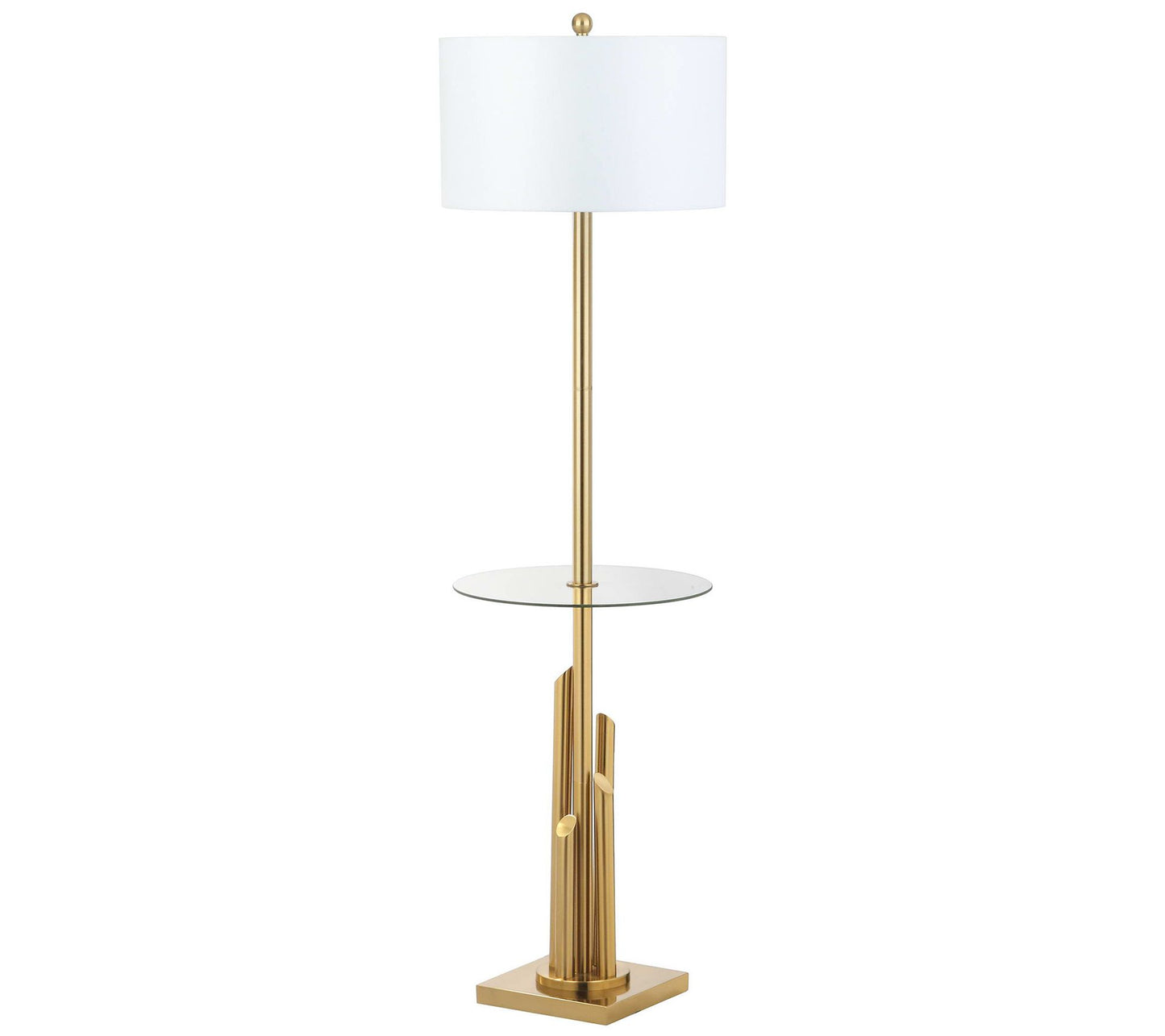 Ambrosio 61 Inch Floor Lamp Side Table by Safavieh