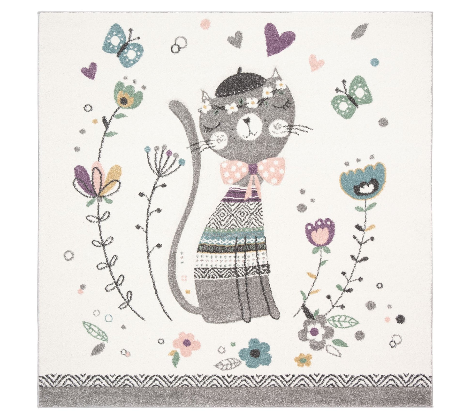 Carousel Kids 187 Collection 5'3" x 5'3" SquareRug