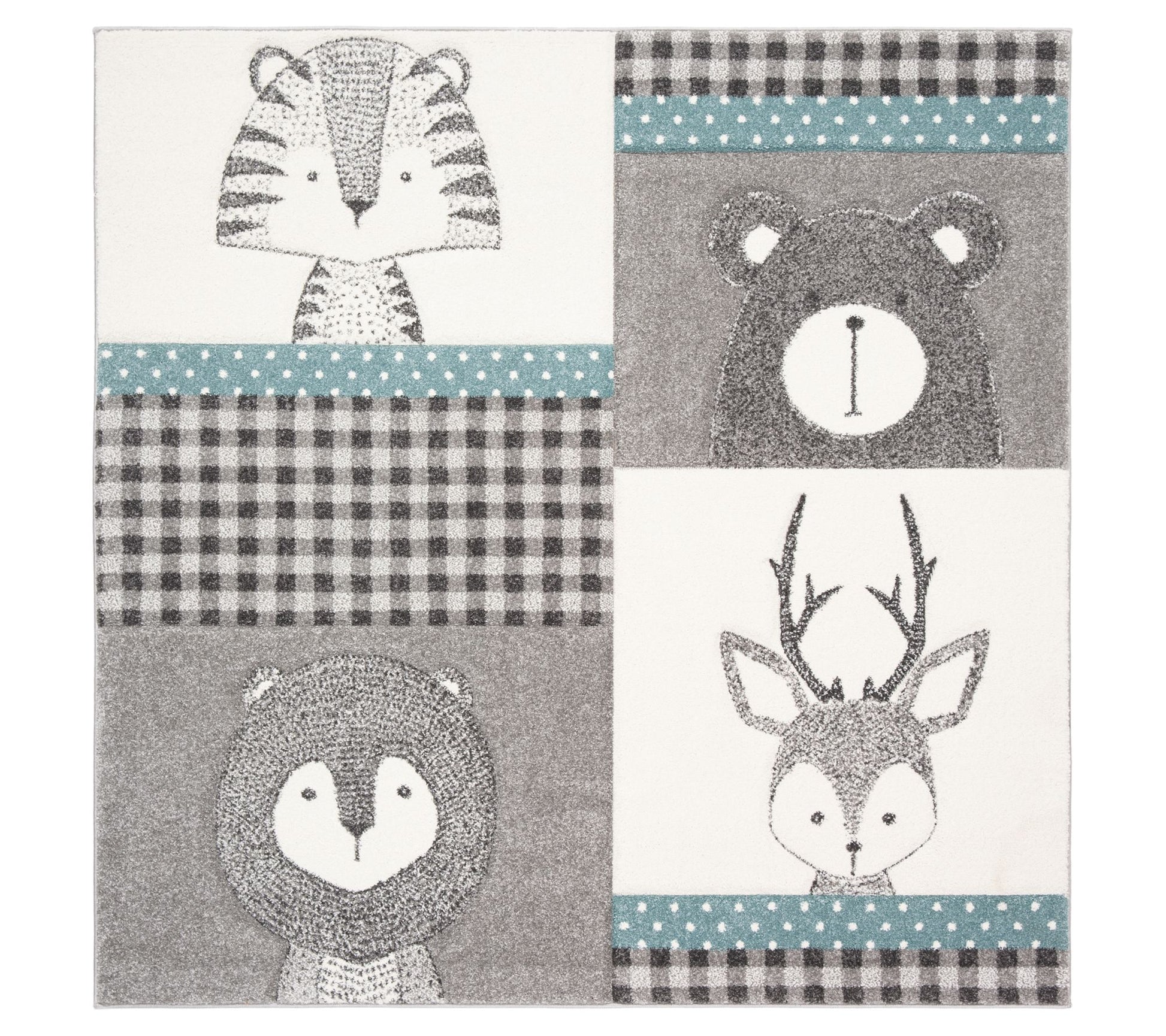 Carousel Kids 188 Collection 5'3" x 5'3" SquareRug