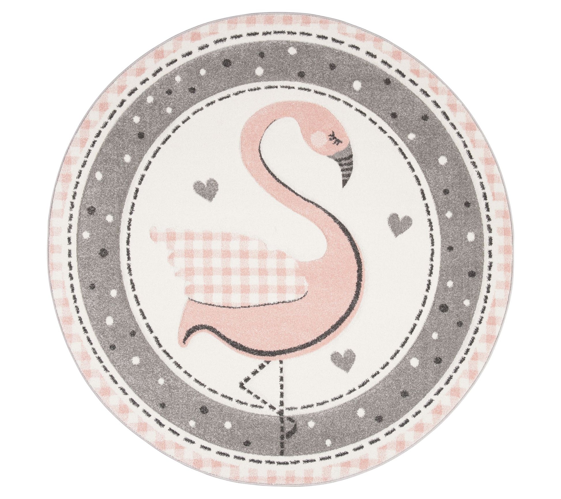 Carousel Kids 154 Collection 5'-3" X 5'-3" Round Rug