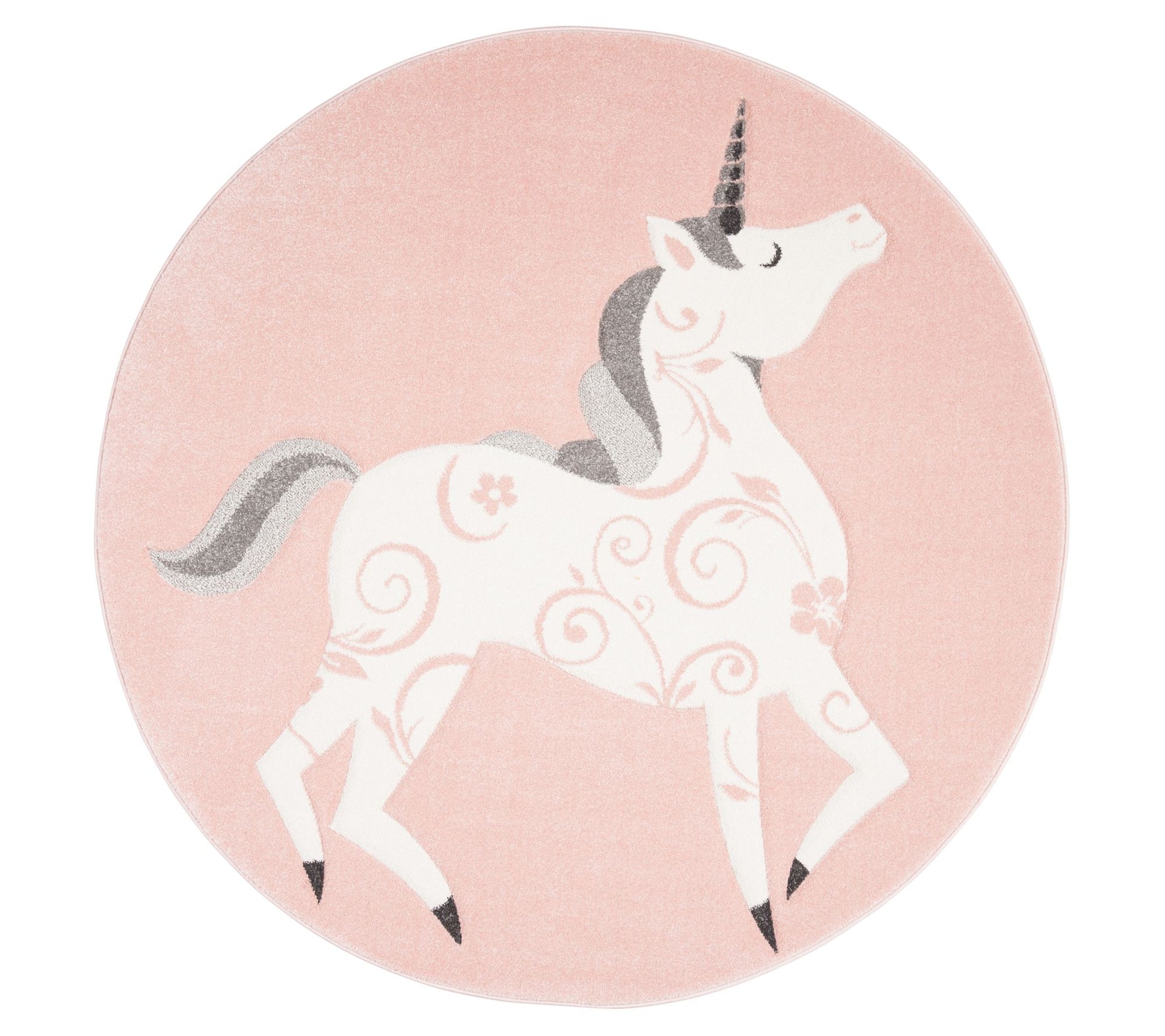 Carousel Kids 163 Collection 6'-7" X 6'-7" Round Rug