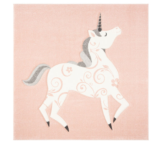 Carousel Kids 163 Collection 6'-7" X 6'-7" Square Rug