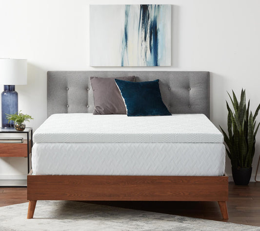 Lucid Comfort Collection 3" Gel  Topper with Cover, Twin