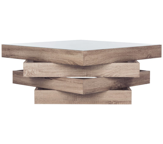 Safavieh Anwen Mid Century Geometric Wood Coffee Table