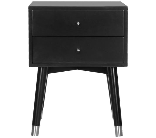 Safavieh Lyla Mid Century Retro Gold/Silver CapNightstand
