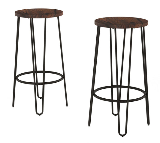 Bar Height Hairpin Leg Barstools (Set of 2) byHastings Home