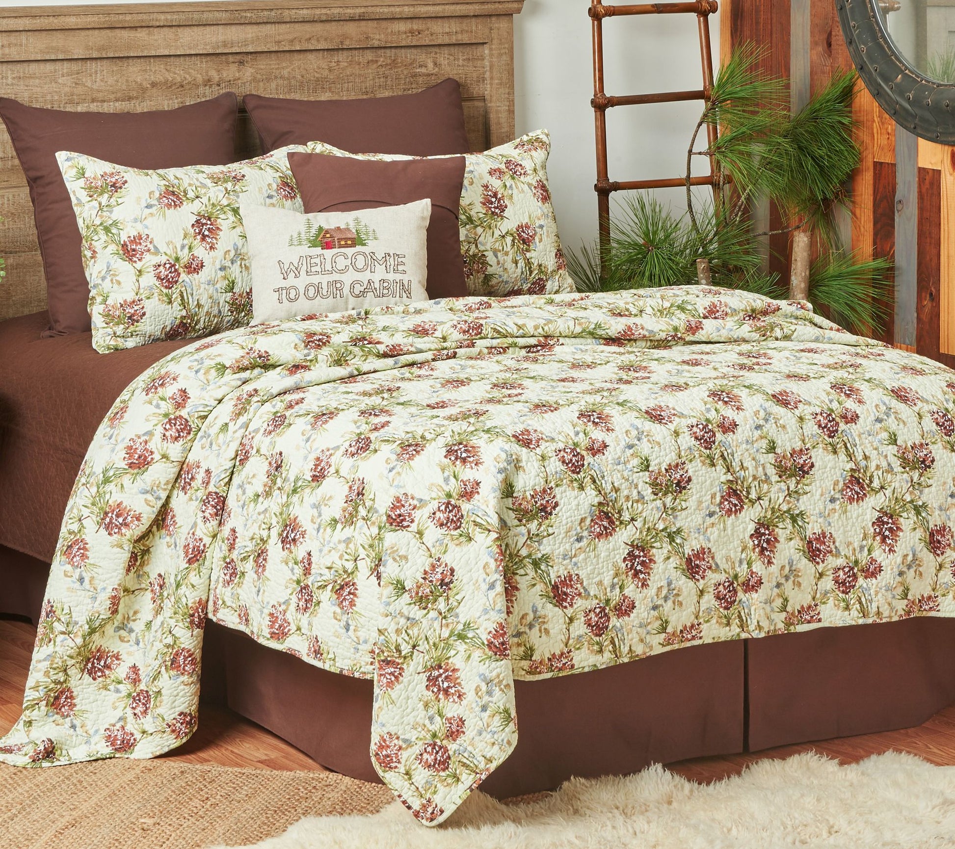 Cooper Pines Twin Quilt Set by Valerie