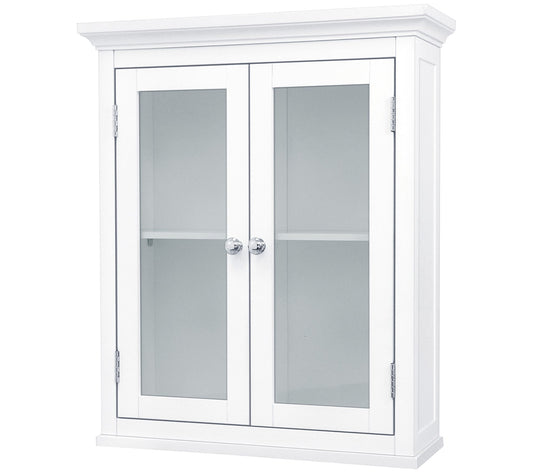 Teamson Home Removable Wall Cabinet w/2 Doors, White