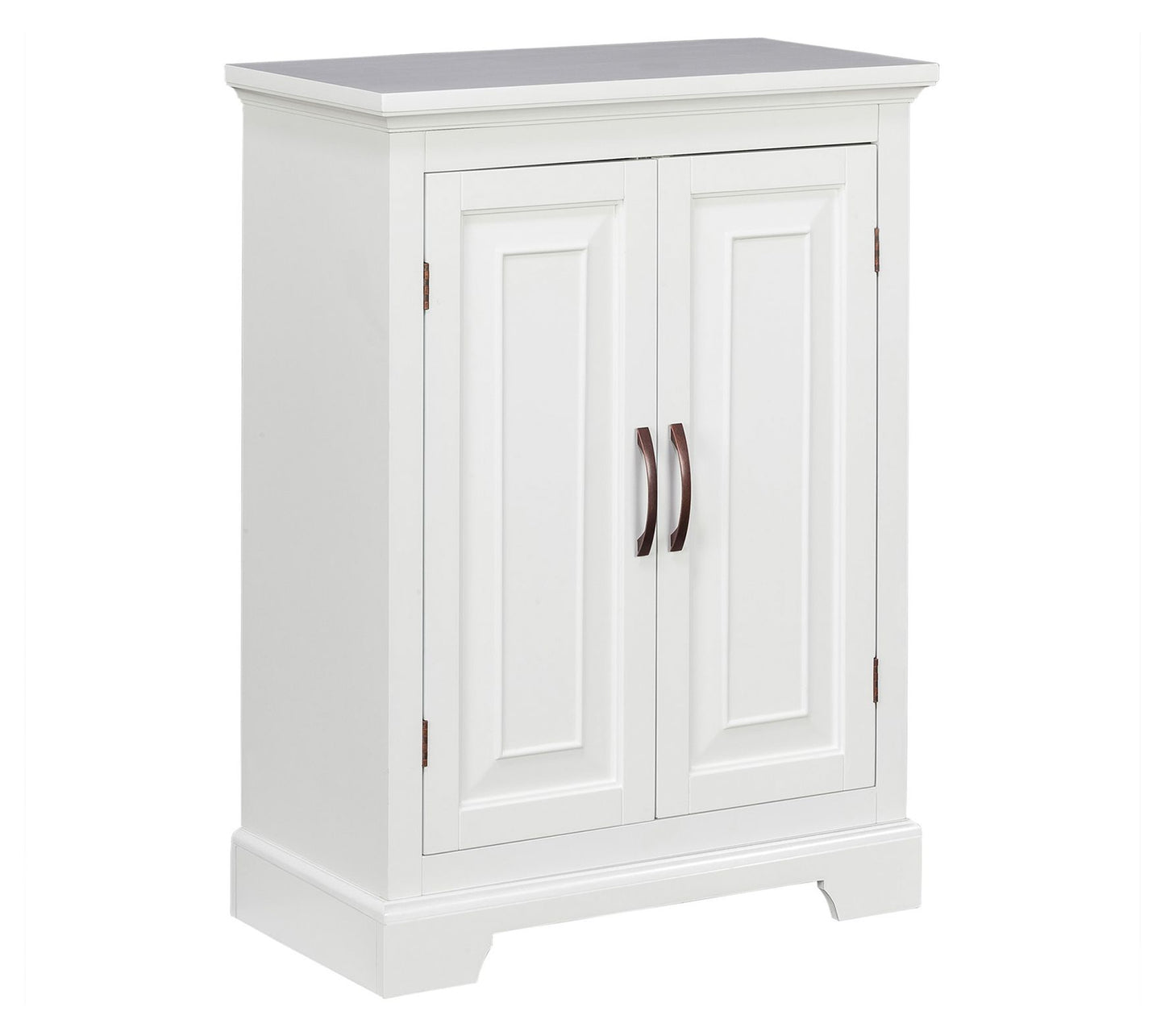 St James Freestanding Floor Cabinet 2 Doors with White Finish