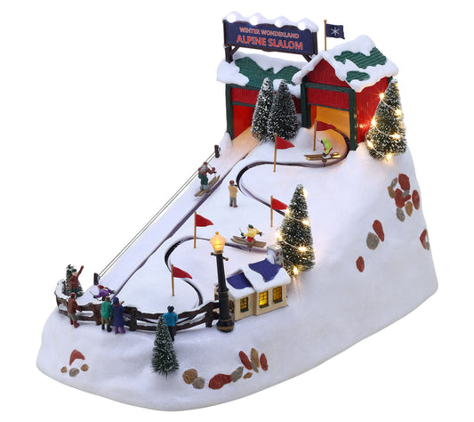 Mr. Christmas 14.75" Winter Wonderland Alpine Slalom