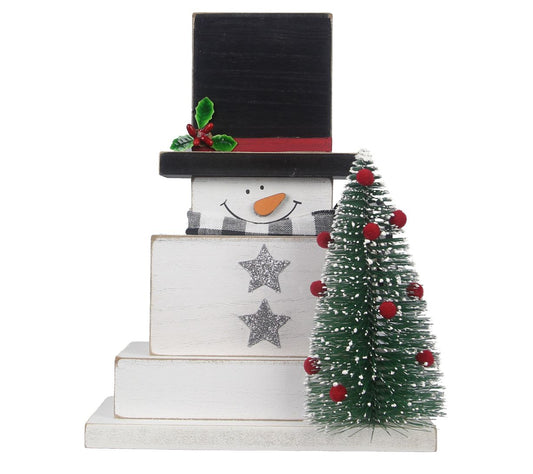 Young's S/3 Wood Christmas Tabletop Decor