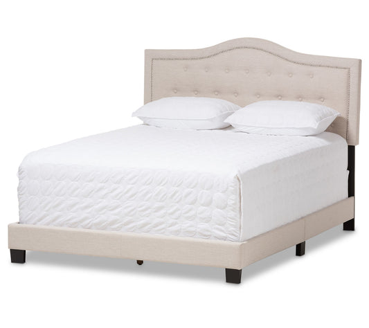 Emerson Modern and Contemporary Fabric Upholste red Bed