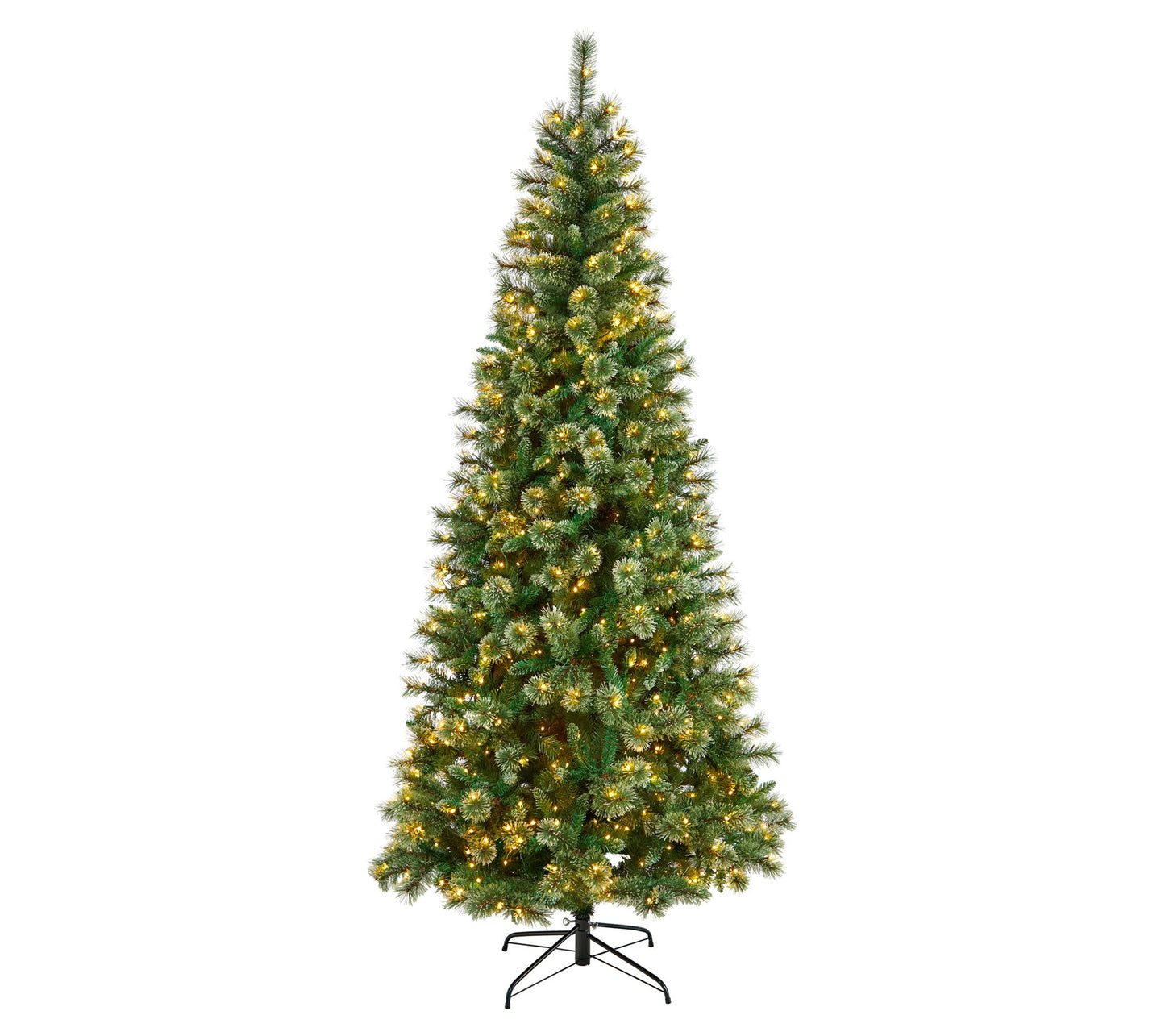 Nearly Natural 8' Wisconsin Slim Snow Tip Pine Christmas Tree