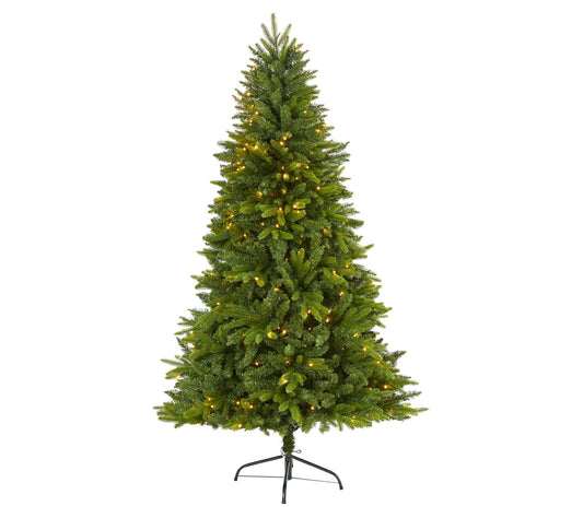 Nearly Natural 6' Sun Valley Fir Artificial Christmas Tree