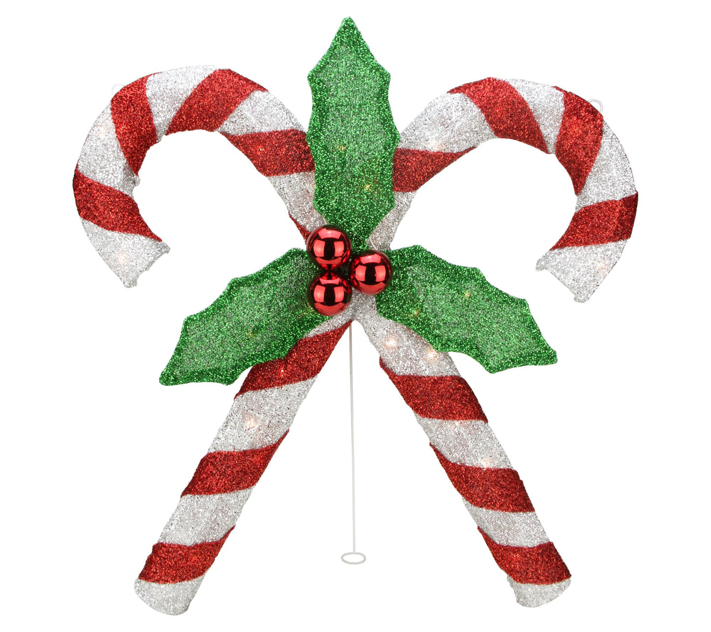 Northlight 26" Red/White Candy Cane Lighted Outdoor Decor