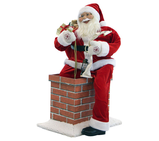 Fraser Hill Farm 48" Music and Motion Santa Cla us