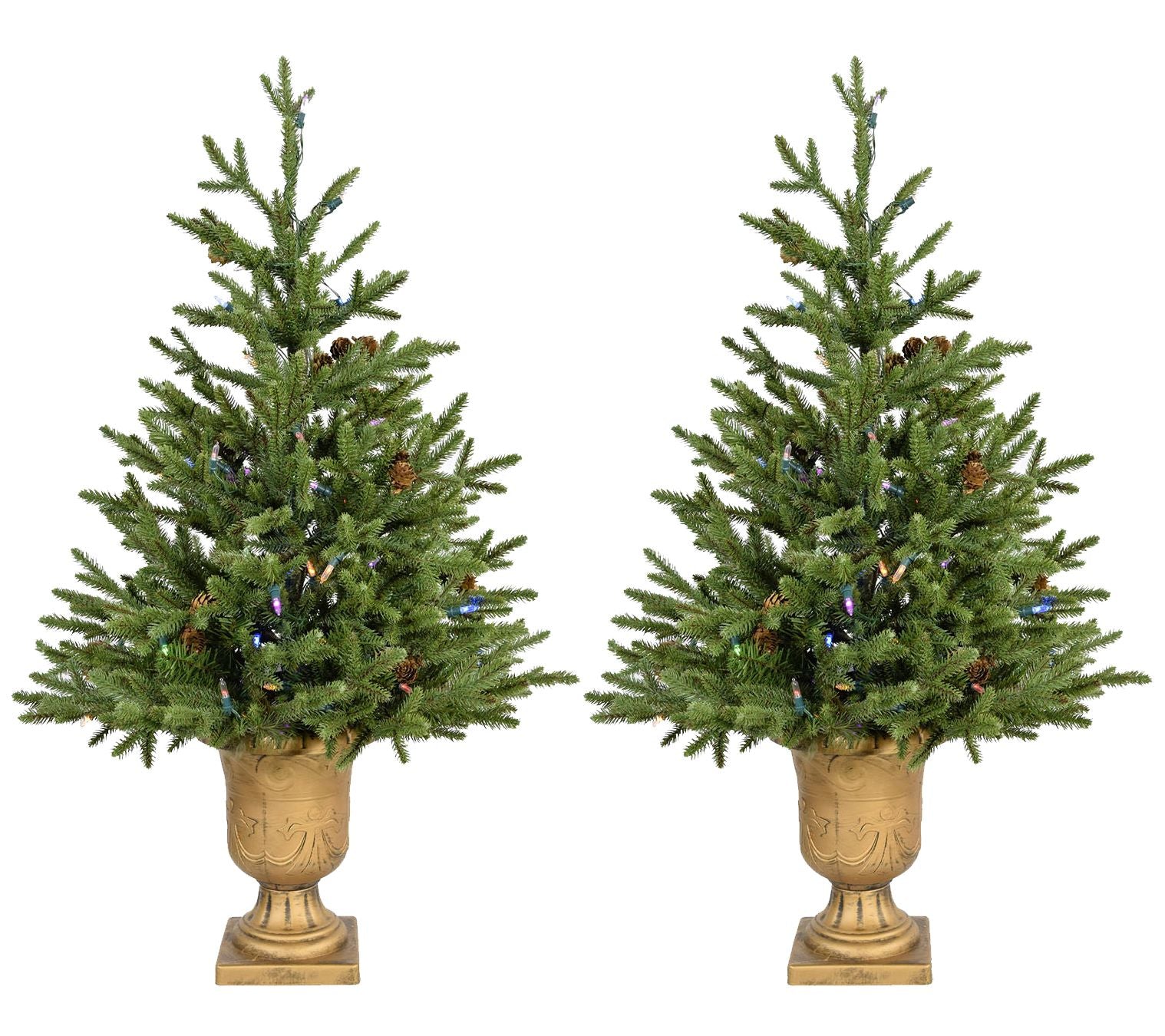 Fraser Hill Farm Set of Two 3 Ft. Noble Fir Art ificial Trees