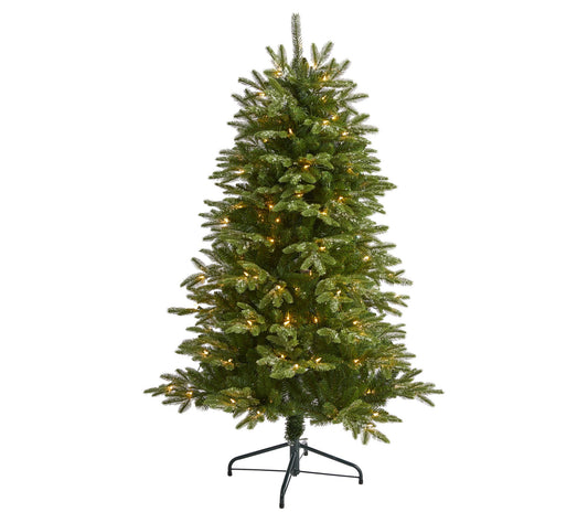 Nearly Natural 5' Snowed Grand Teton Christmas Tree