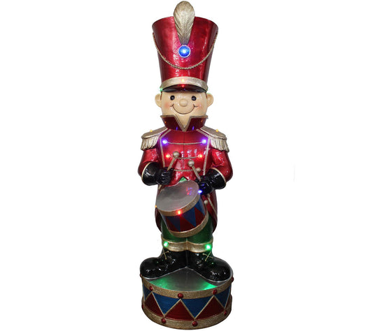 Fraser Hill Farm Christmas Toy Soldier Statue w/Multi Lights