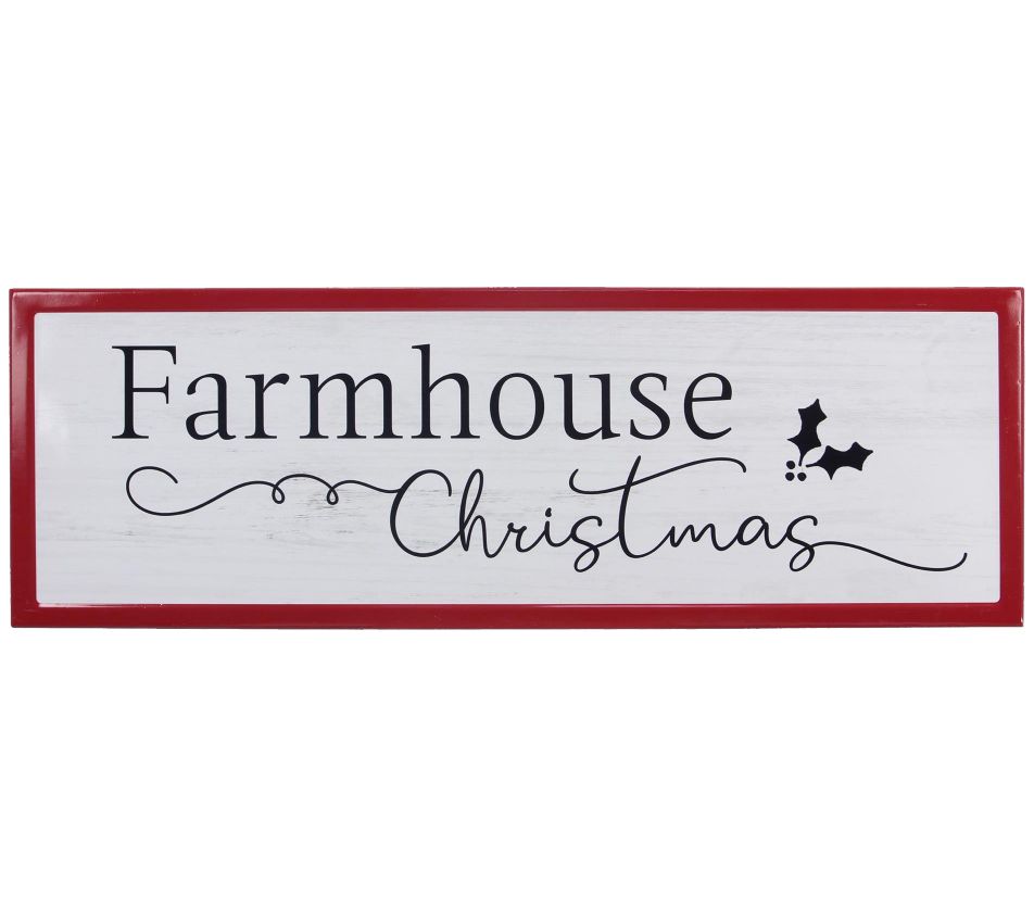 Young's Metal Christmas Wall Sign, Set of 2