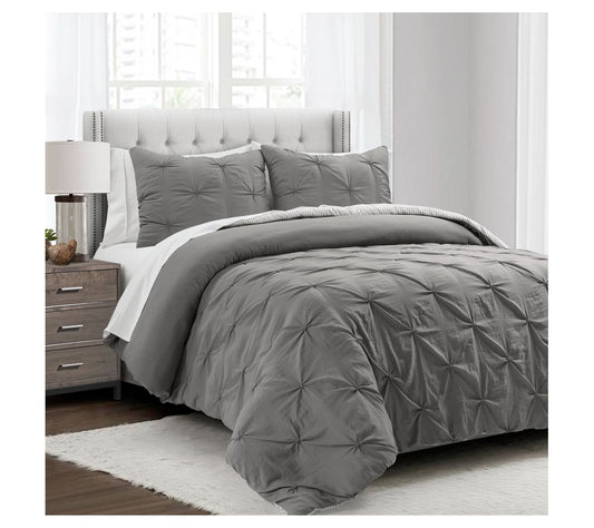 Lush Decor Ravello Pintuck Comforter With SheetSet 7-pc King