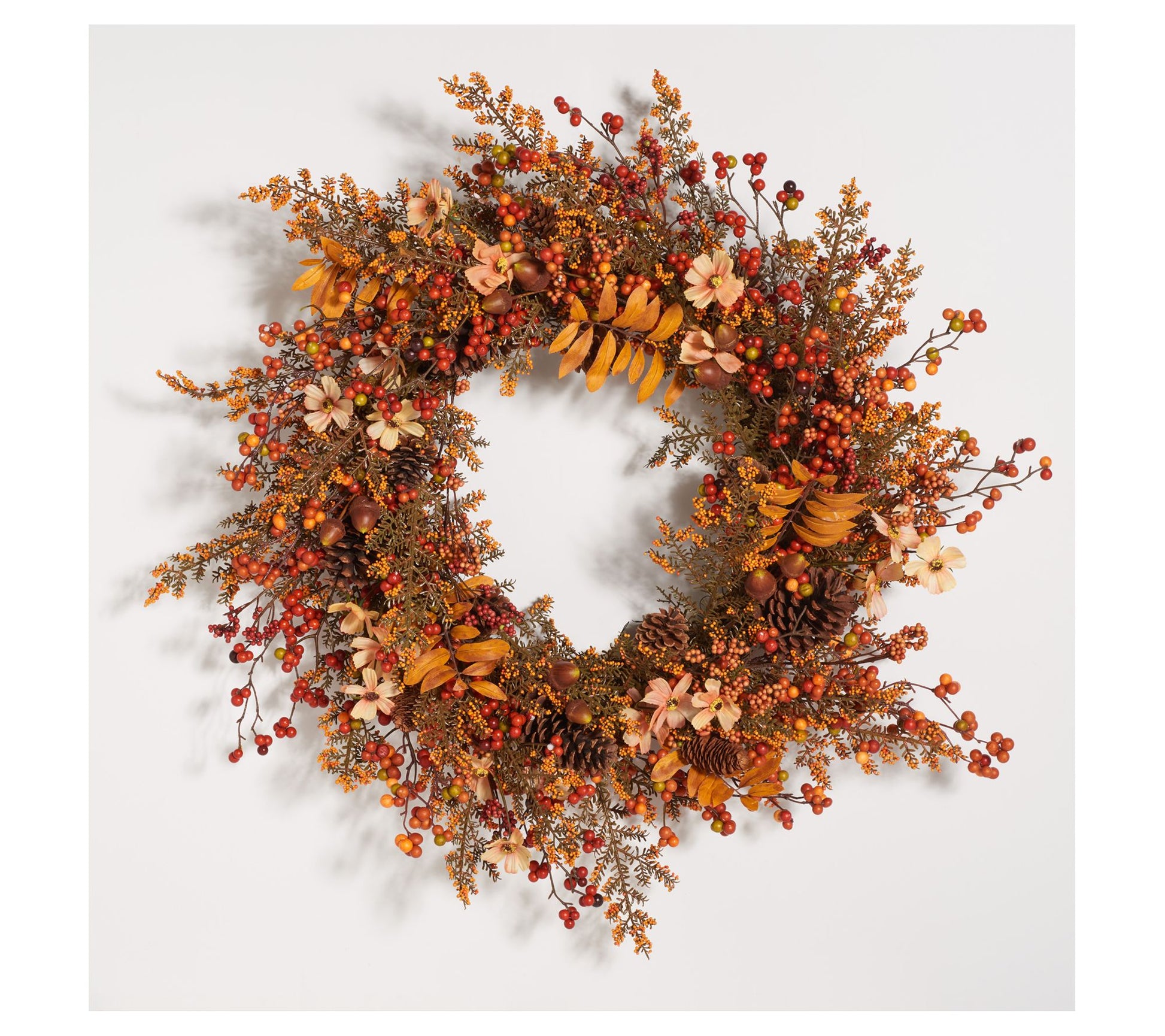Safavieh Faux 31" Berry & Coreopsis Wreath