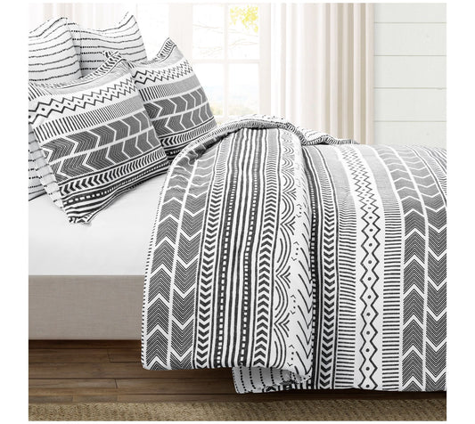 Lush Decor Hygge Geo Comforter 5-Piece Set King