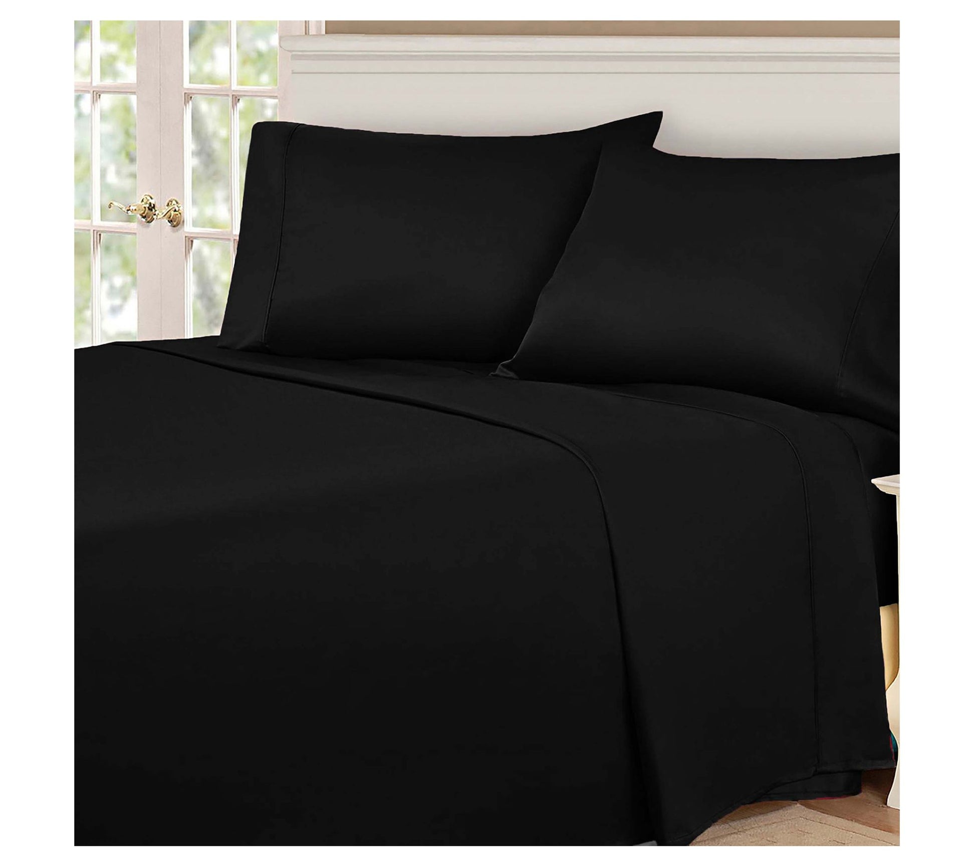 Superior 530-Thread Count Solid Egyptian CottonSheets, Queen
