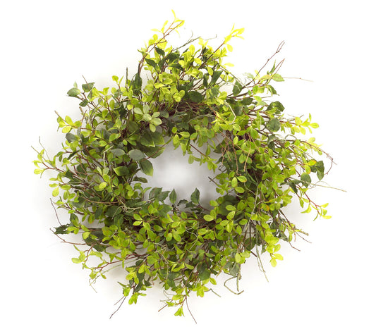 Melrose Oversized Mixed Foliage & Twig Wreath 3 0"D