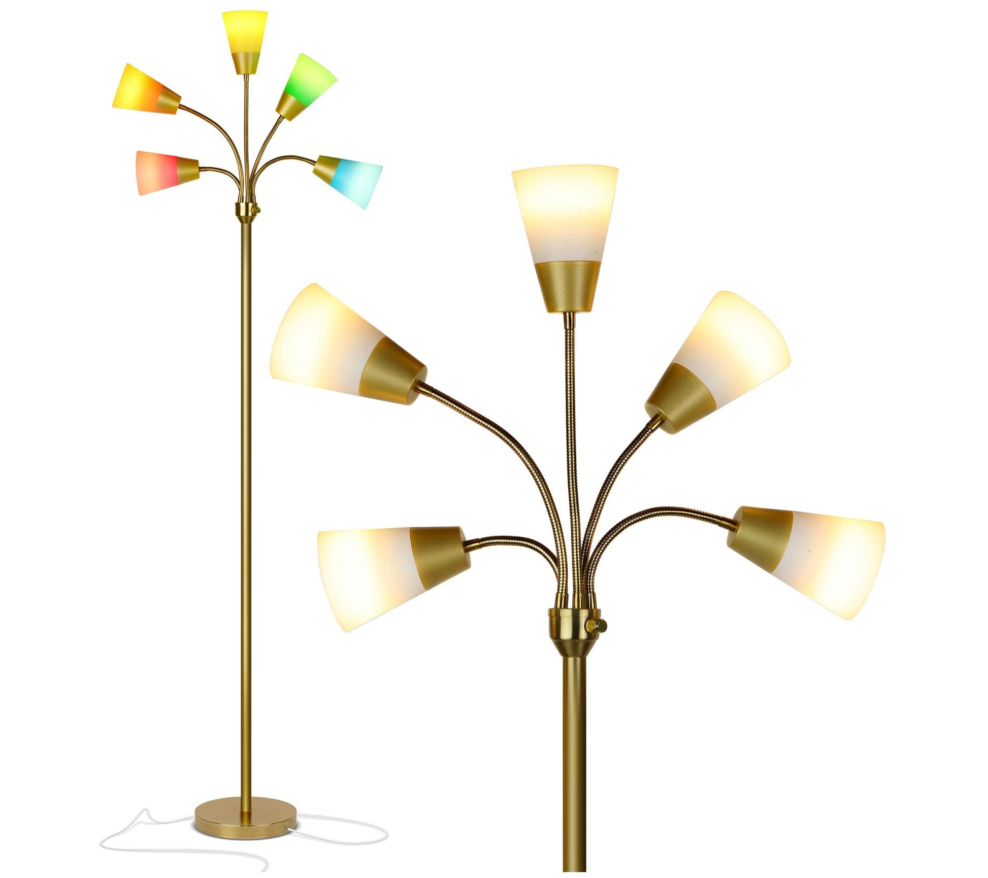 Brightech Medusa Modern 78 in. LED Multi-Head Floor Lamp