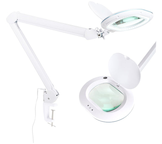 Brightech Lightview Dimming XL LED 225% Magnifier Clamp Lamp