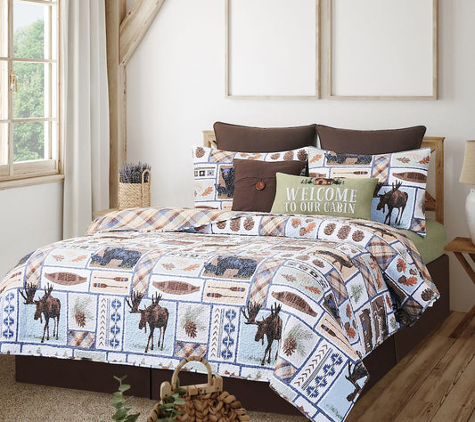 Oakley Lodge Twin Quilt Set by Valerie