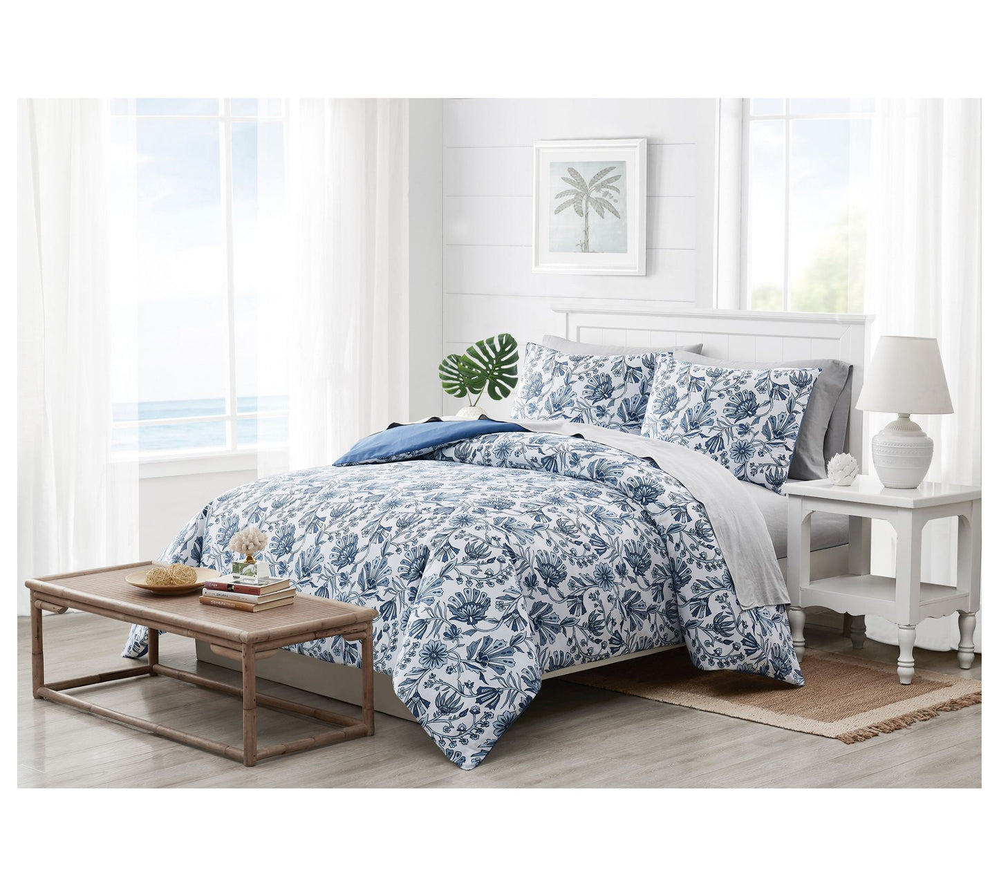 Coastal Living Amelia Floral 2 Piece Twin Comfo rter Set