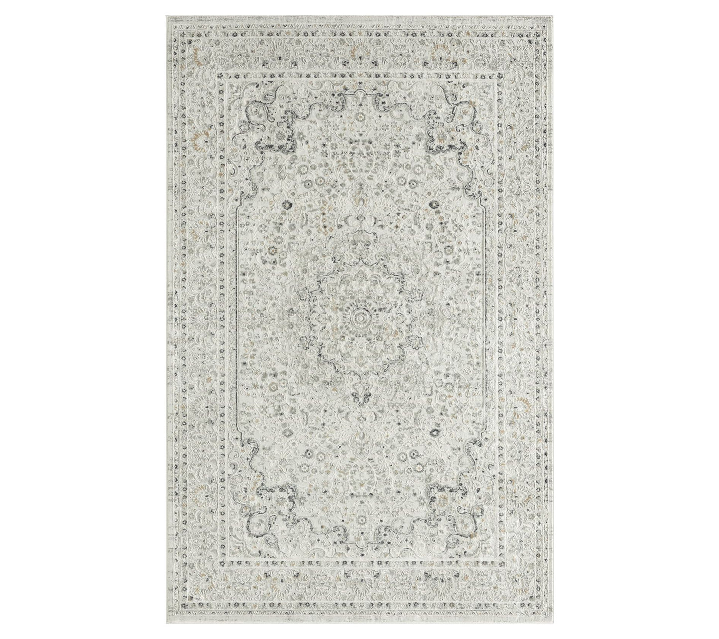 Ox Bay Vintage Hi-Low Bordered Medallion Area Rug, 5' x 7'6"