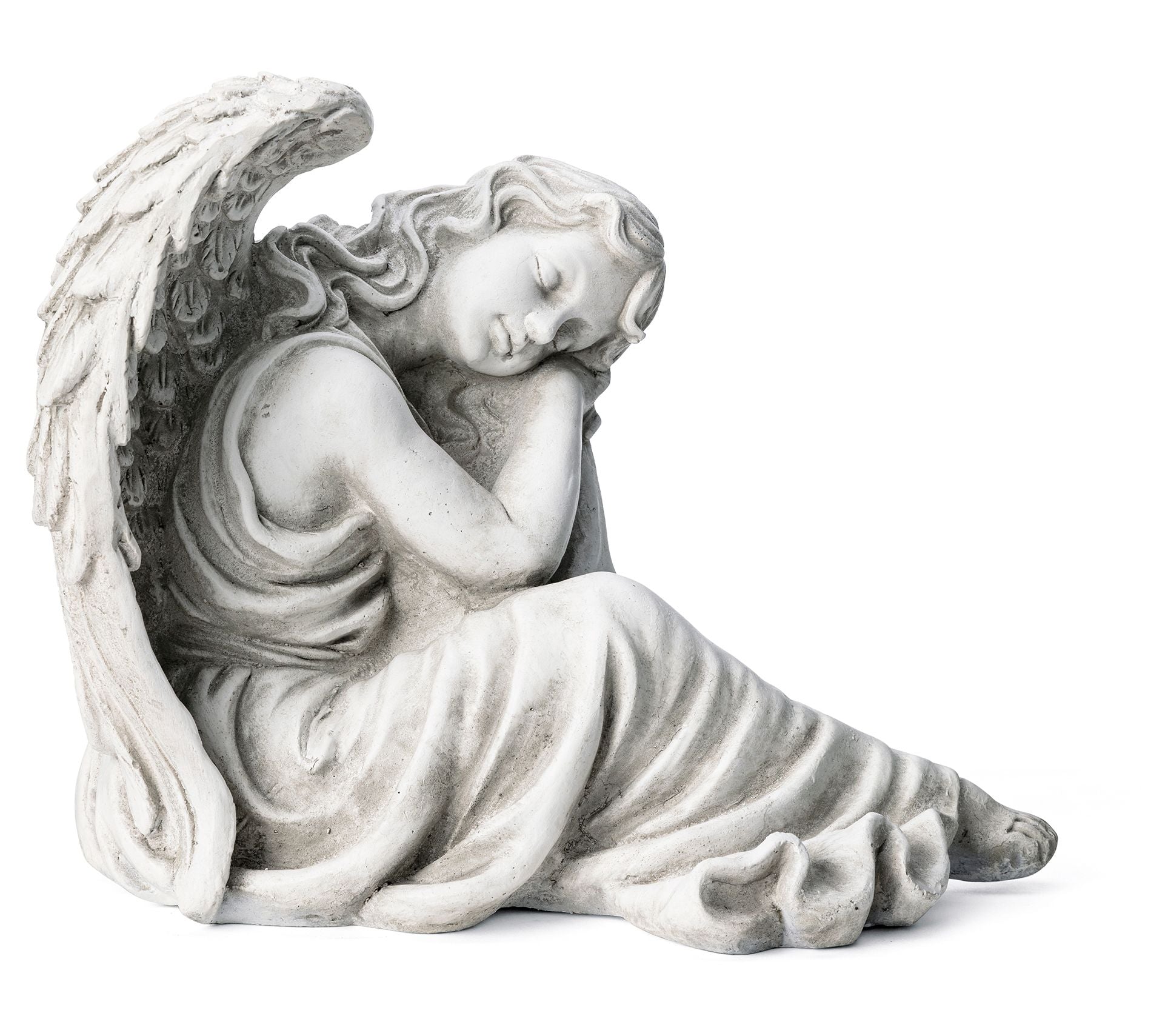 Glitzhome 15'' Sleeping Angel Lawn Garden Statue