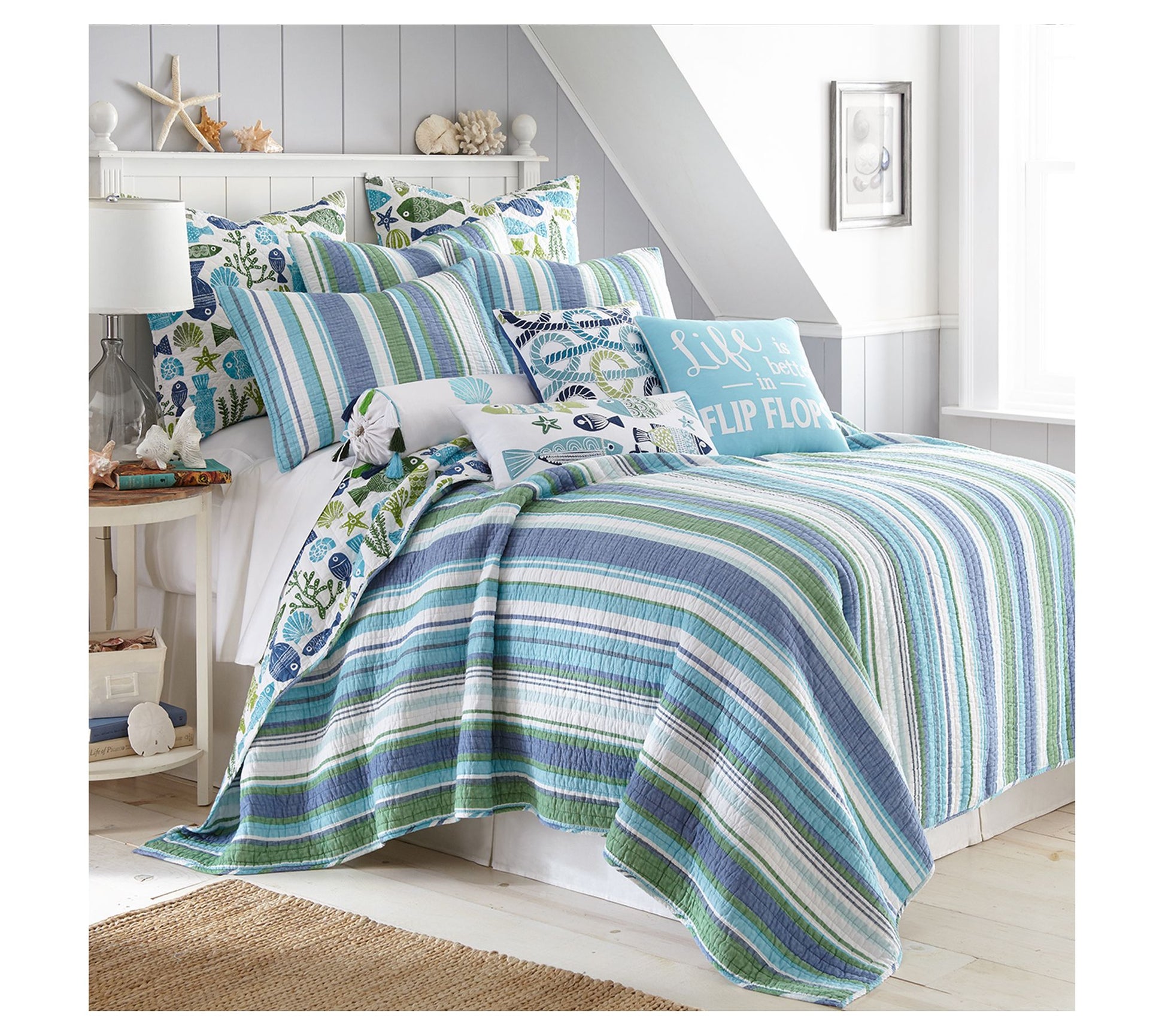 Levtex Home Vero 3-Piece Coastal King/Cal KingQuilt Set