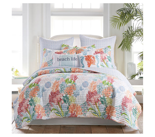 Levtex Home SunSet Bay 3-Piece Coastal King/CalKing Quilt Set