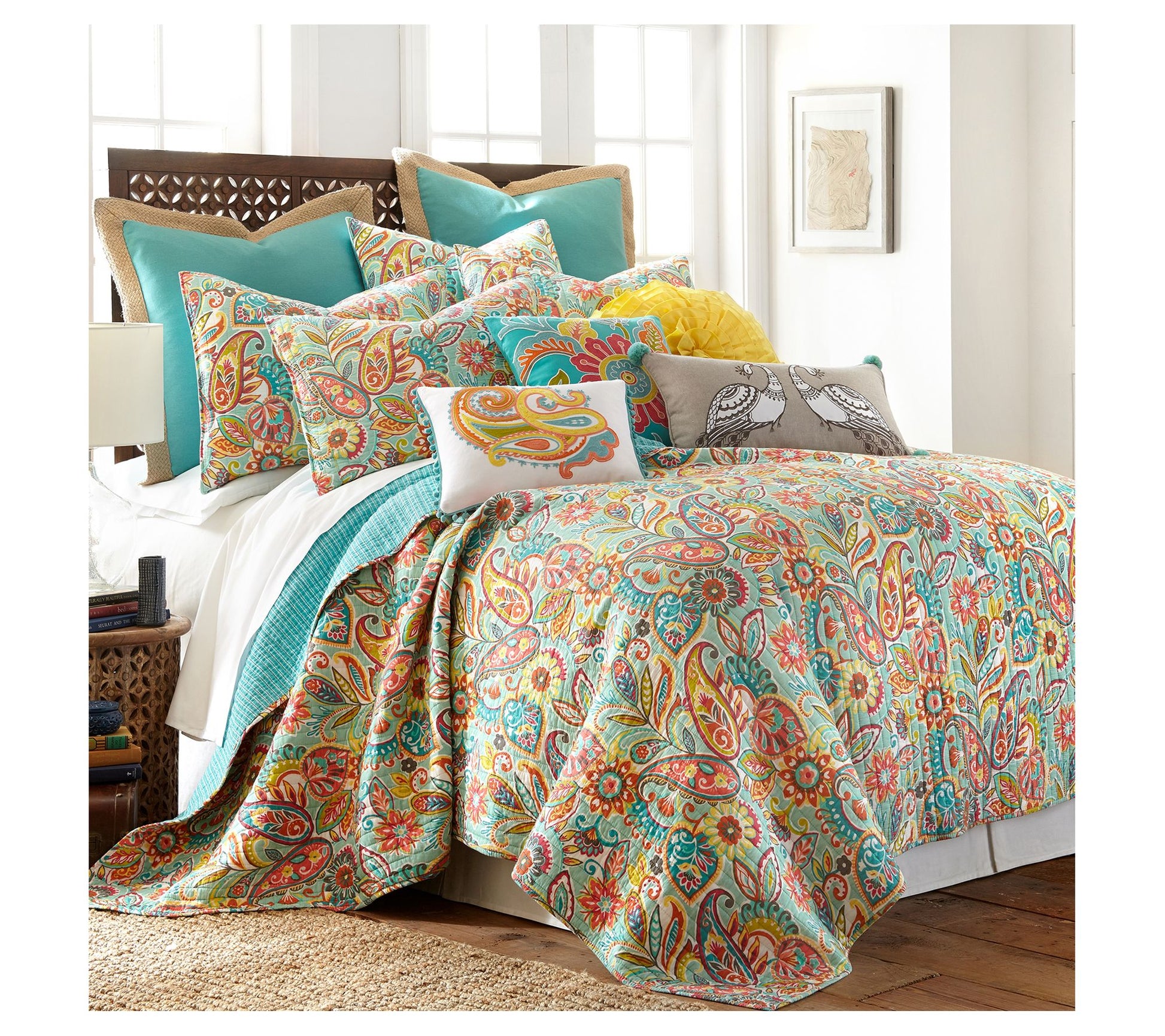 Levtex Home Palisades 3-Piece Paisley Full/QueeQuilt Set