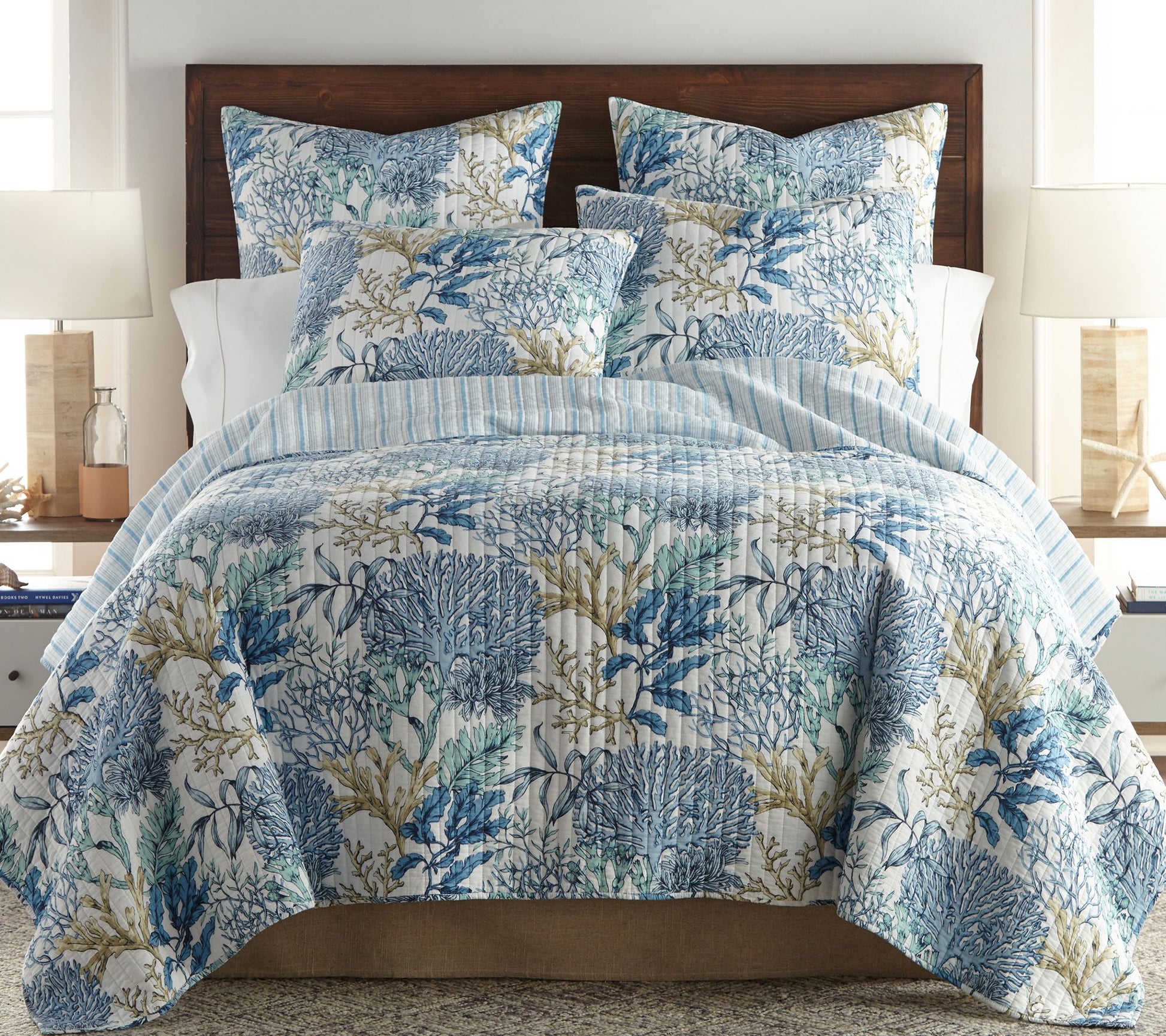 Levtex Home Mahina 2-Piece Coastal Twin/Twin XL Quilt Set