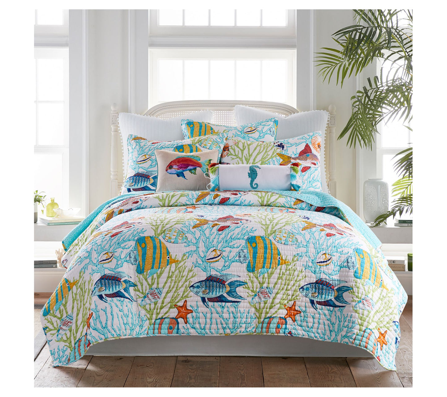 Levtex Home Beachwalk 3-Piece Coastal King/Caling Quilt Set