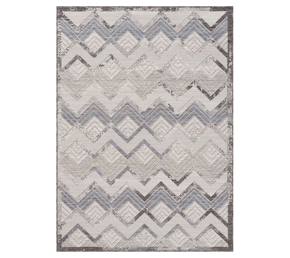 Ox Bay Chevron PET Indoor/Outdoor Area Rug, 7'10" x 8'10"