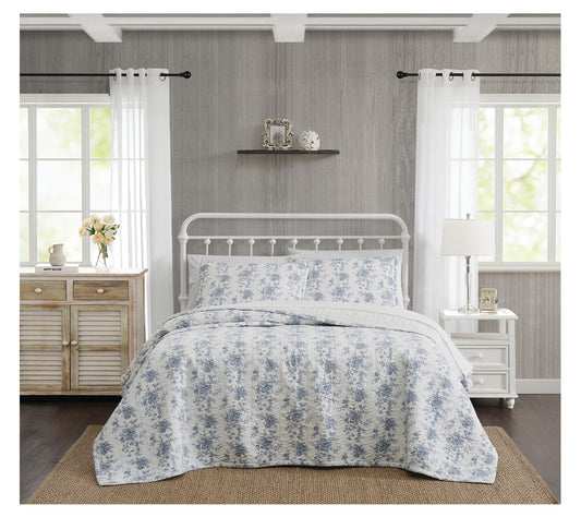 The Farmhouse by Rachel Ashwell British Rose King Quilt Set